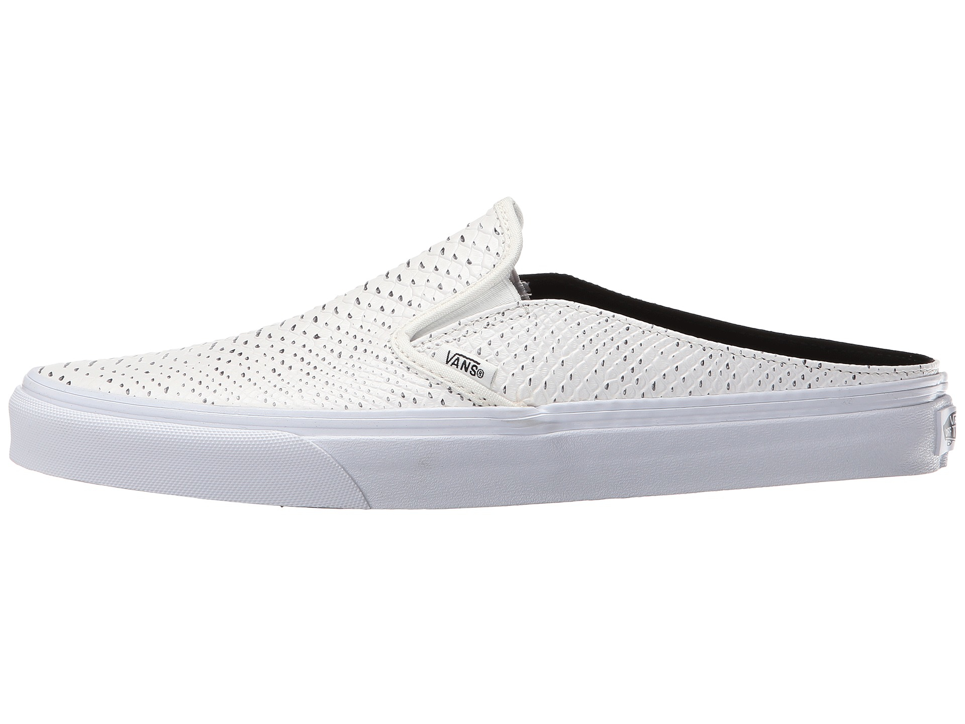vans leather slip on mule